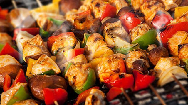 Charcoal Grilled Chicken Shish