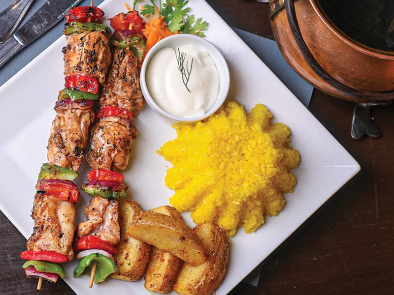 Shish Tawook Platter