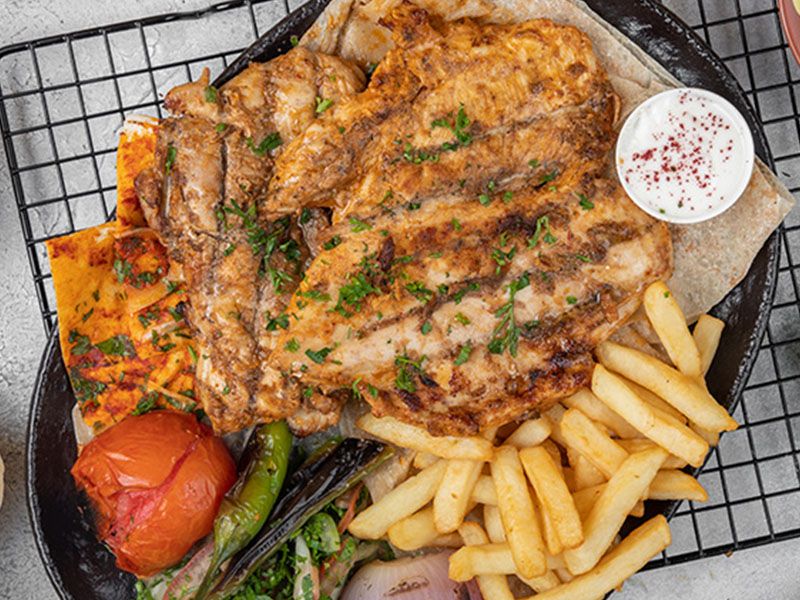 Shish Chicken With Rice