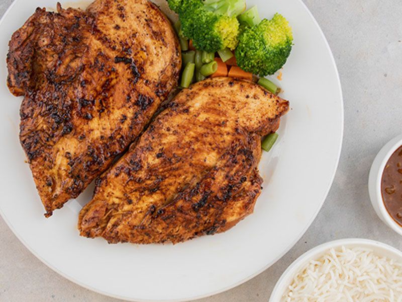 Shish Chicken With Bread