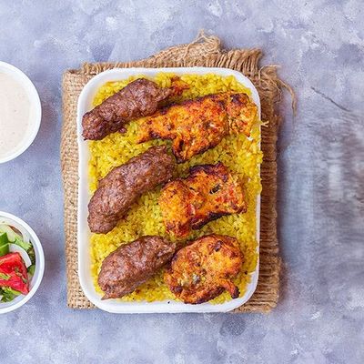1/8 Grilled Kofta +1/8 Shish Tawook