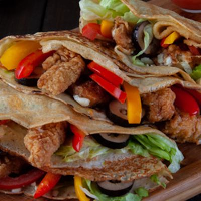 Shish And Strips Crepe