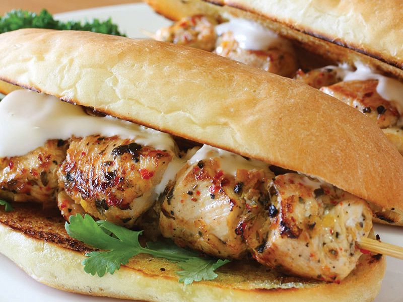 Shish Tawook sandwich