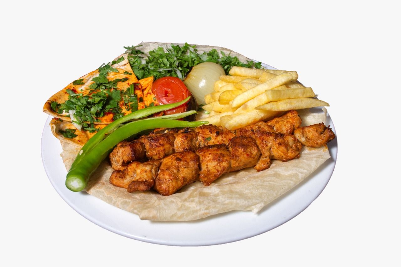 Shish Tawook Sandwich Saj Bread