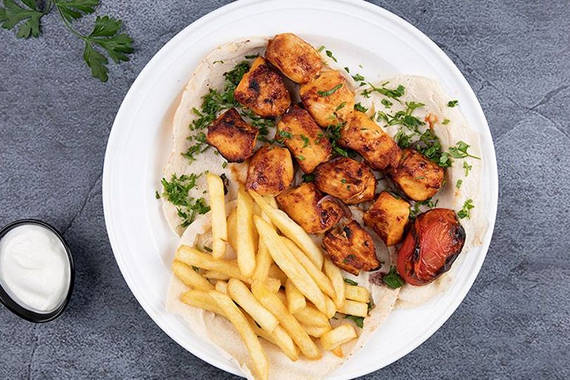 Shish Tawook with Pommes Fries