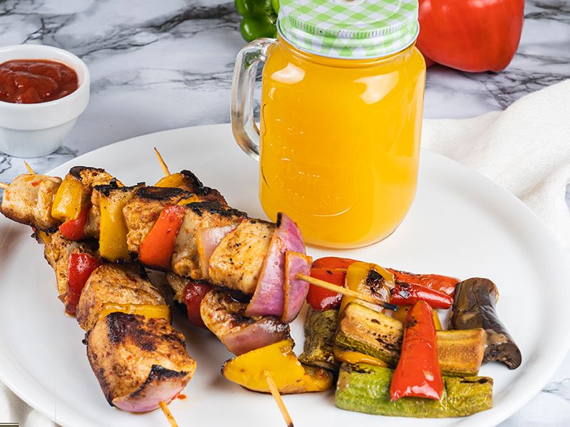 Healthy Shish Tawook Platter