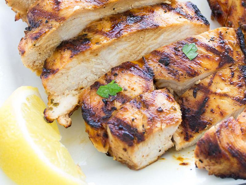 Grilled Chicken Breasts platter