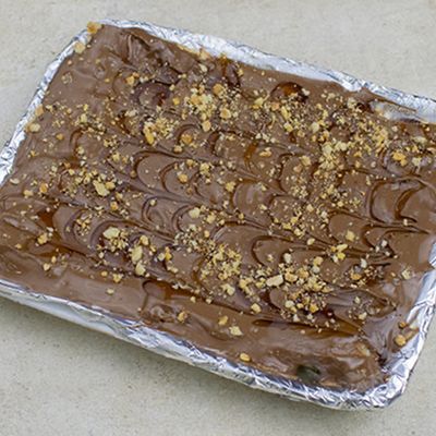 Chocolate and Qeshta Baladi Ghee Feteera