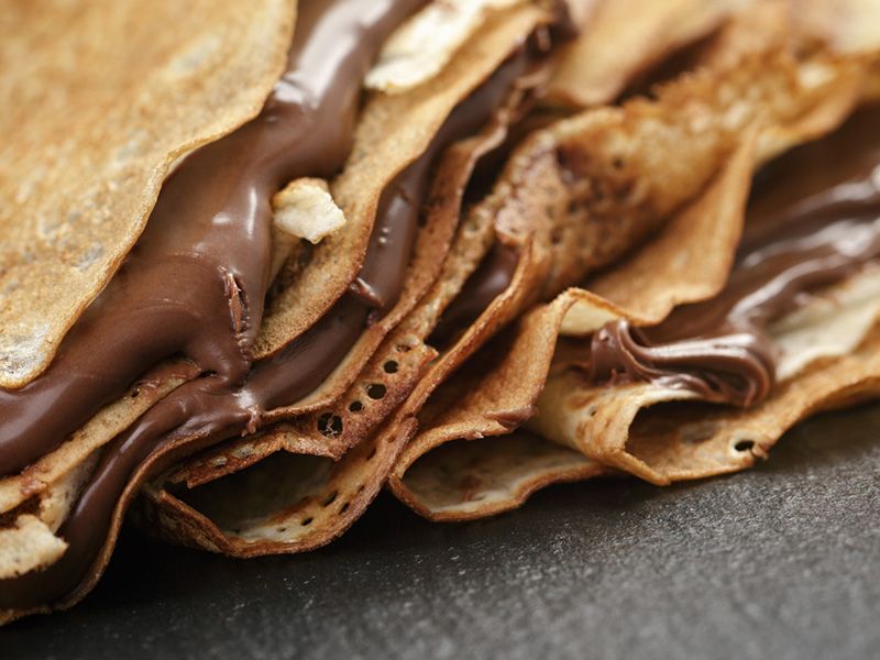 Chocolate And Banana Crepe