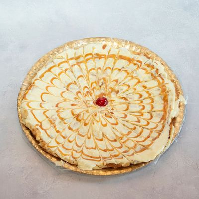 White Kinder chocolate pie