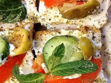 Vegetables Labneh Saj