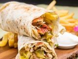 French Fries Saj Sandwich