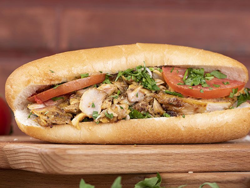 Saroukh Shawerma Sandwich