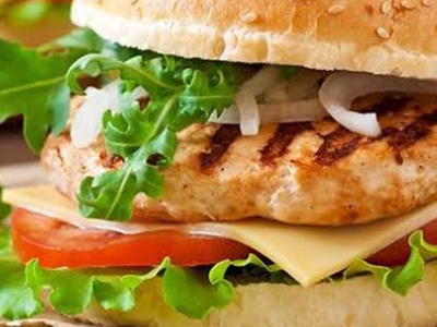 Lebanese chicken burger