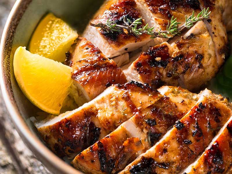 Grilled Chicken Breasts Platter