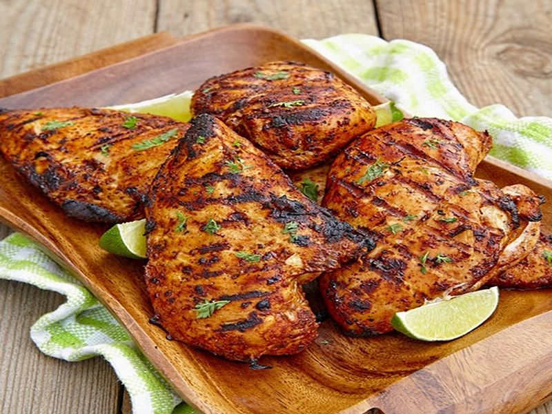 Smoked chicken breasts by weight