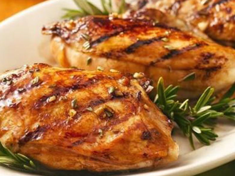 Grilled breast meal