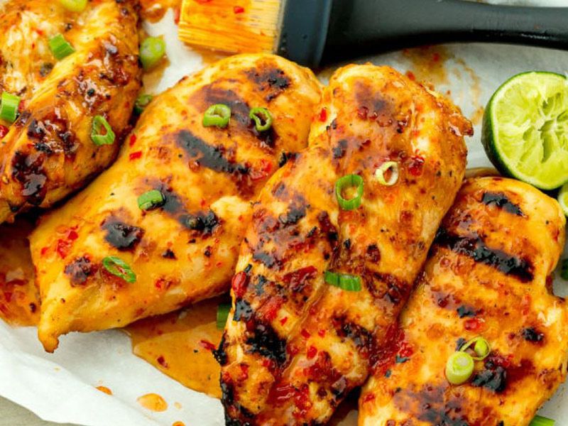Grilled Chicken Breasts Platter