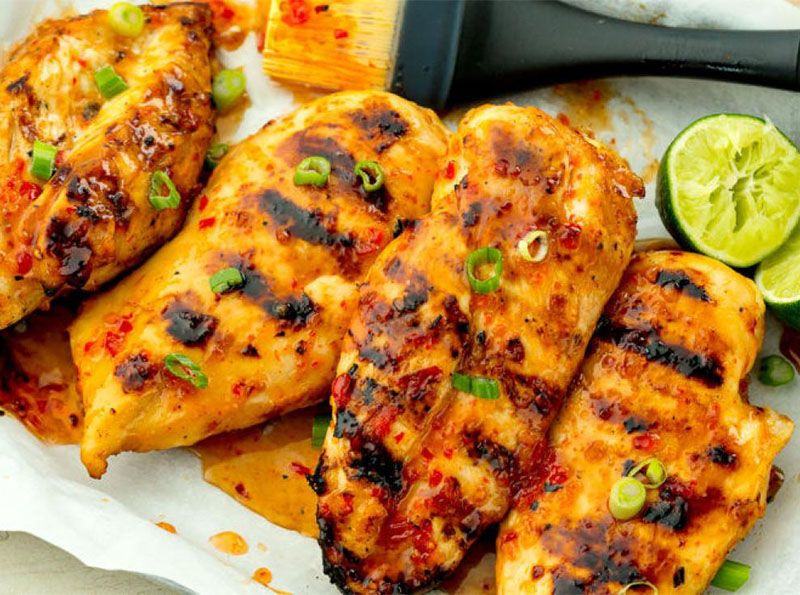 grilled breasts meal
