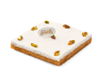 Basbousa with Qeshta