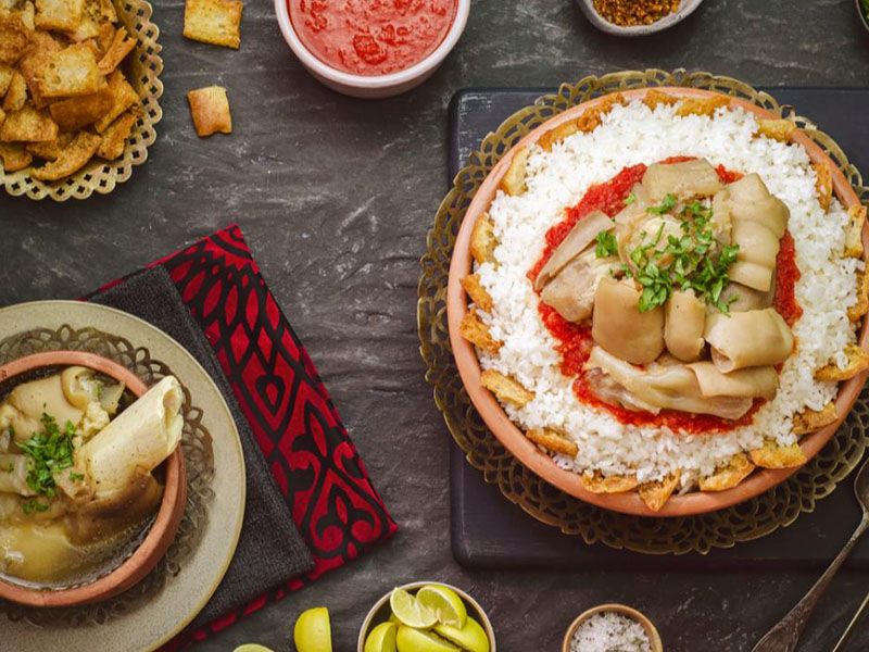 Fatteh With Knuckles Tray