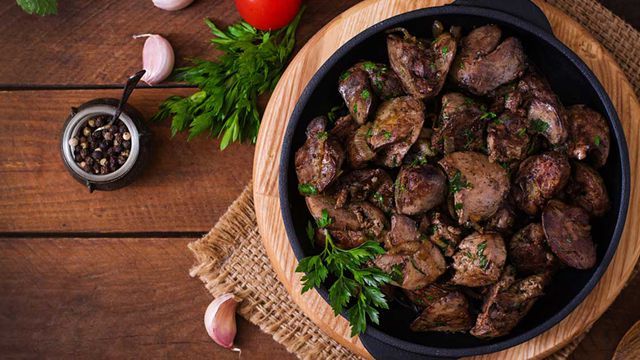 Chicken Liver With Pomegranate Molasses Pan