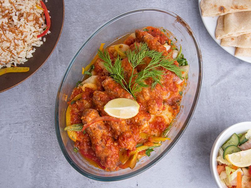 Kofta With Potatoes Tray