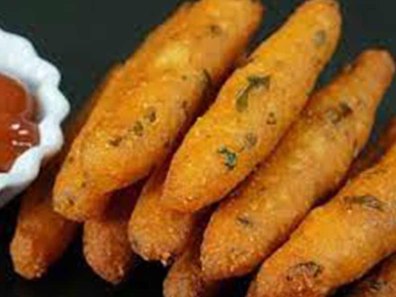 French Fries With Ketchup Sandwich