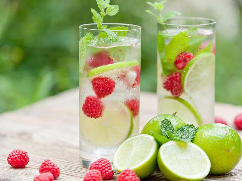 Berry With Strawberry Soda Drink