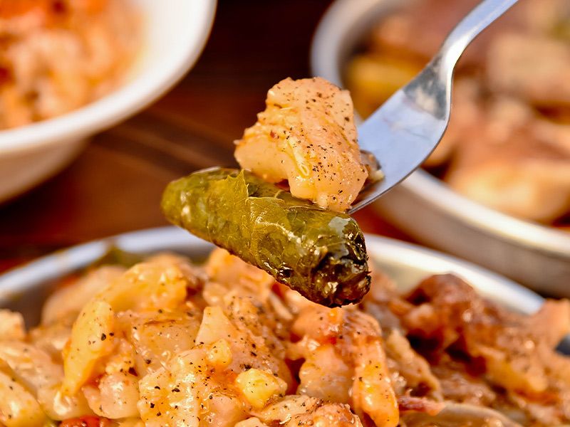 Vine Leaves With Knuckles Tray