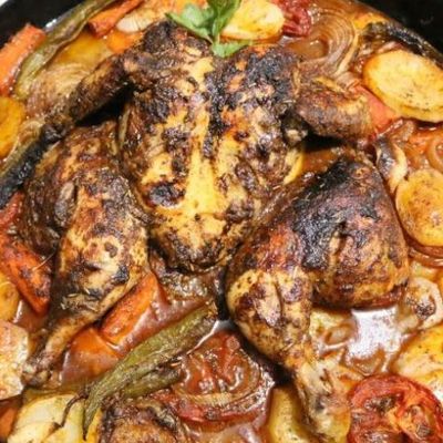 Potatoes with Quarter Roasted Chicken Meal