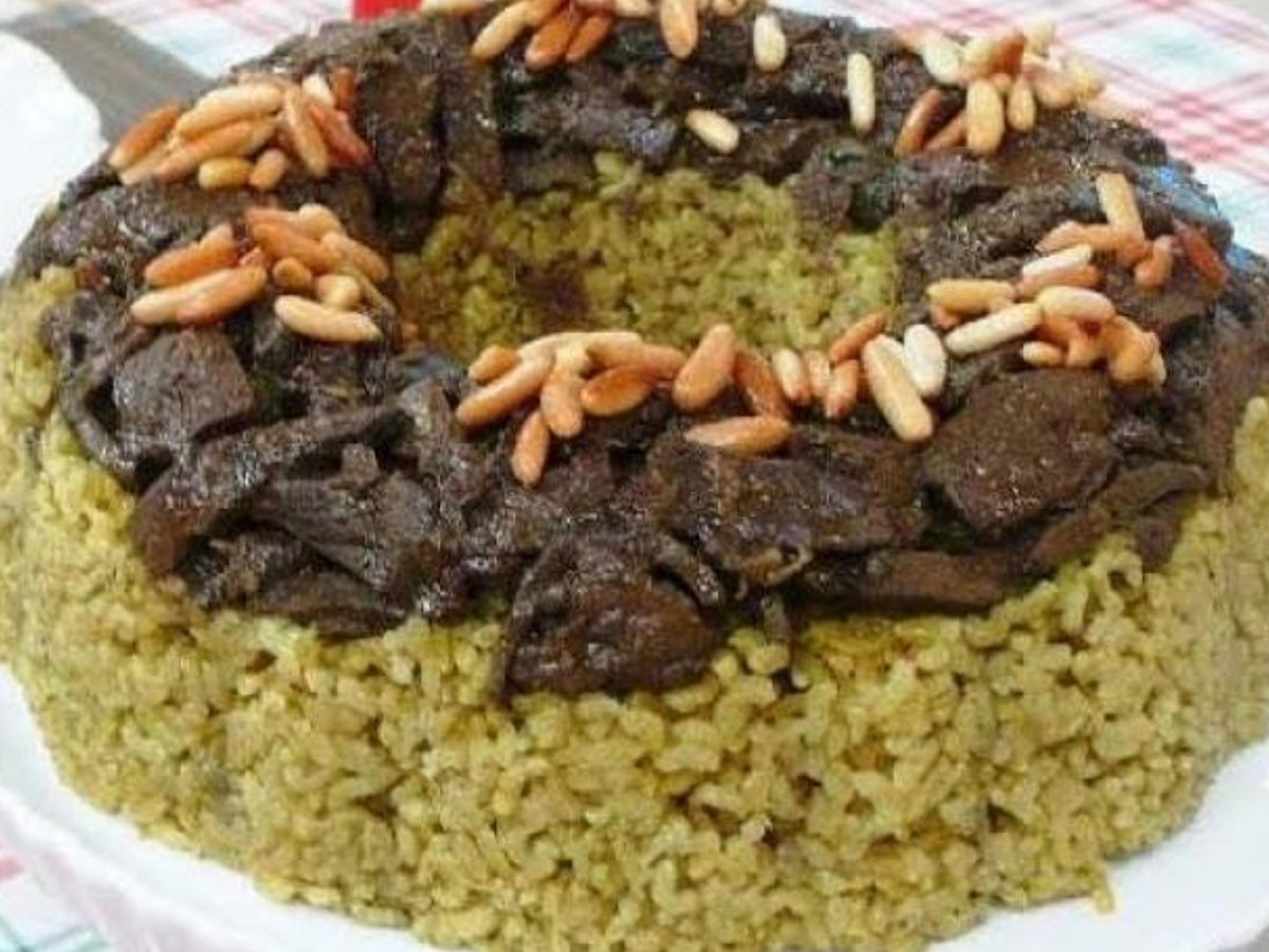 Basmati Rice With Liver Tray