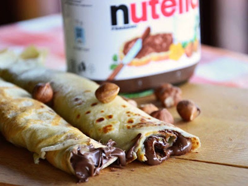 Nutella Chocolate With Nuts Crepe
