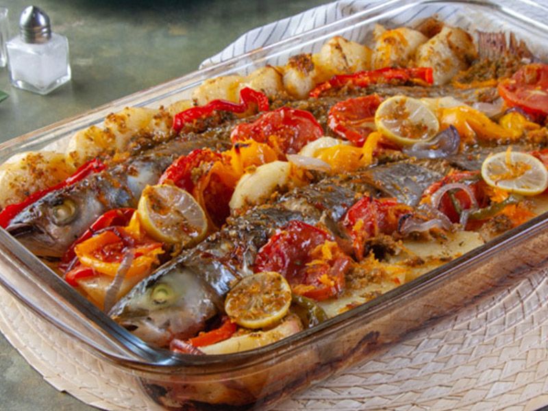 Grey Mullet Fish Casserole