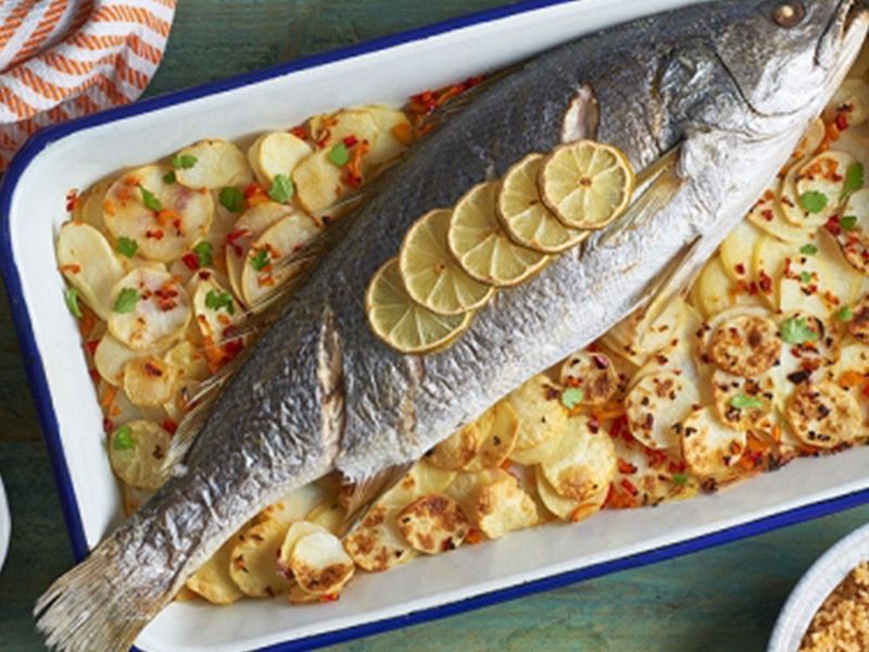 Sea Bass Fish Casserole