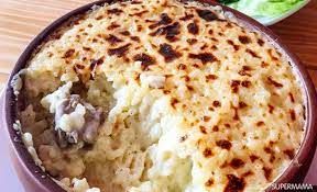 Oven Baked Rice With Meat Casserole
