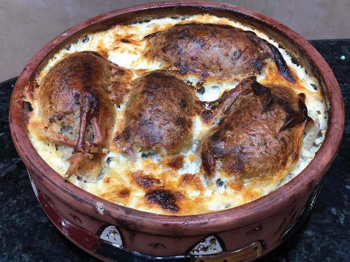 Oven Baked Rice With Pigeons