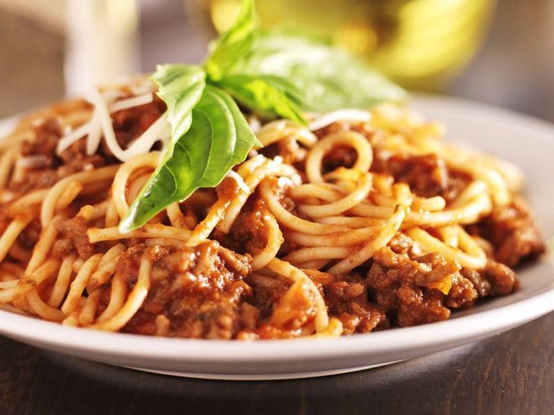 Spaghetti Pasta With Minced Meat
