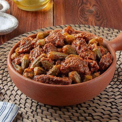 Hajja Casserole Okra With Meat