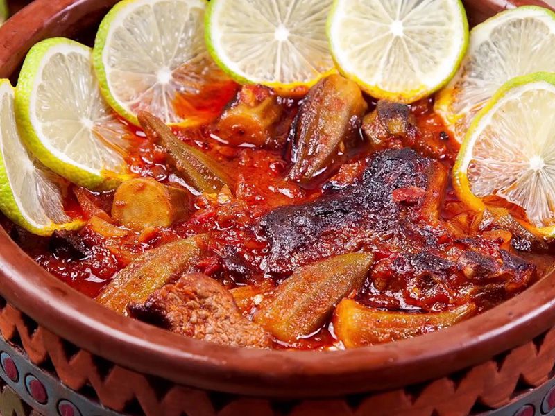 Plain Okra Tagine