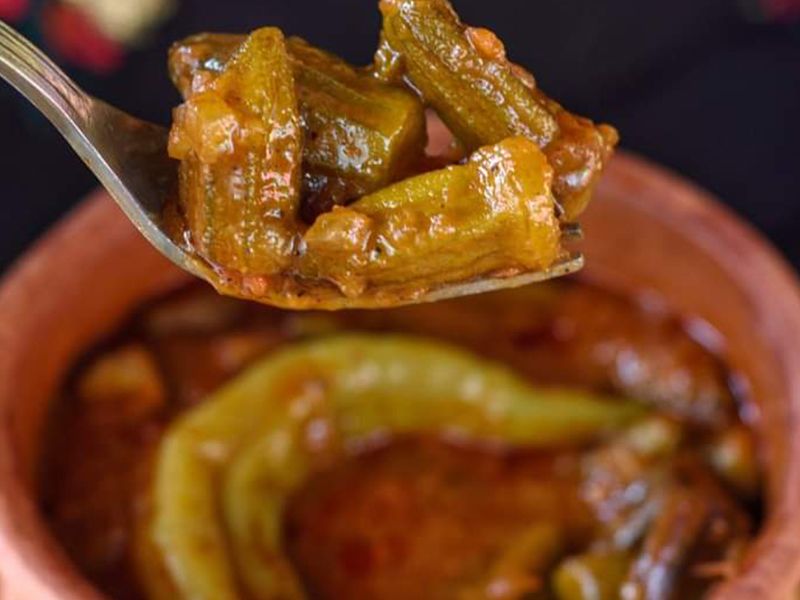 Okra Pottery Casserole