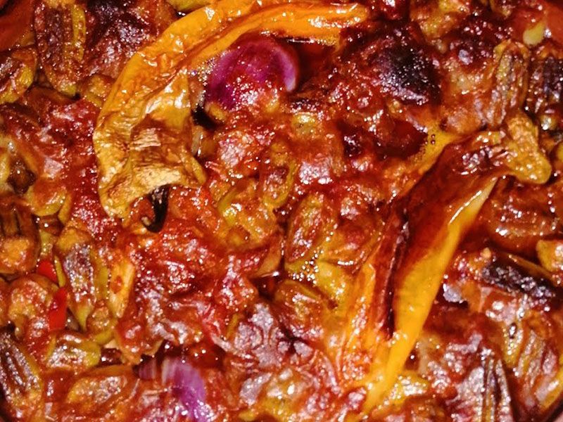 Okra With Meat Casserole