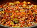 Okra with meat Casserole