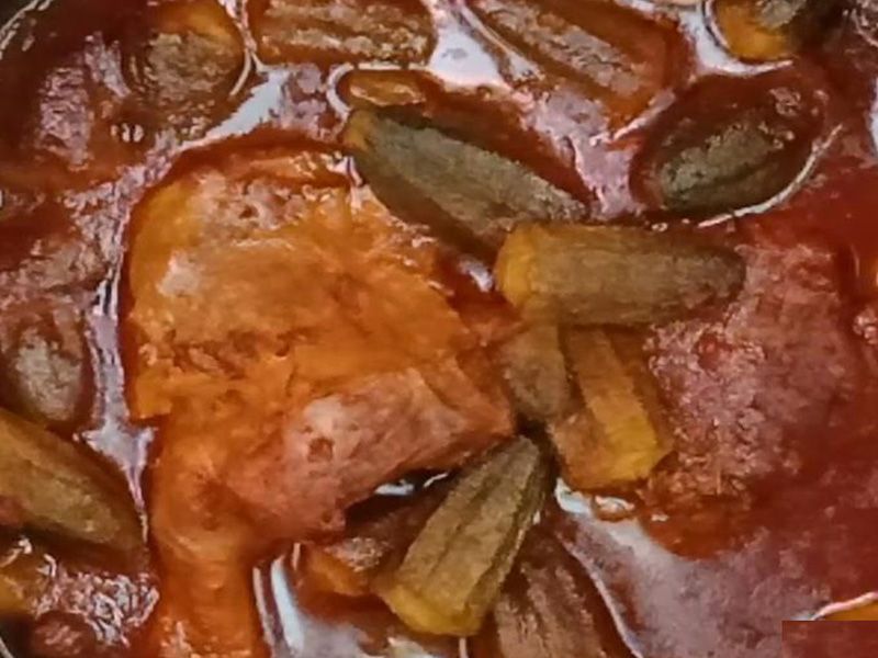 Pottery Casserole Okra