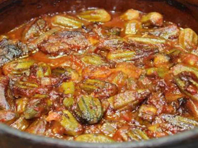 Okra casserole