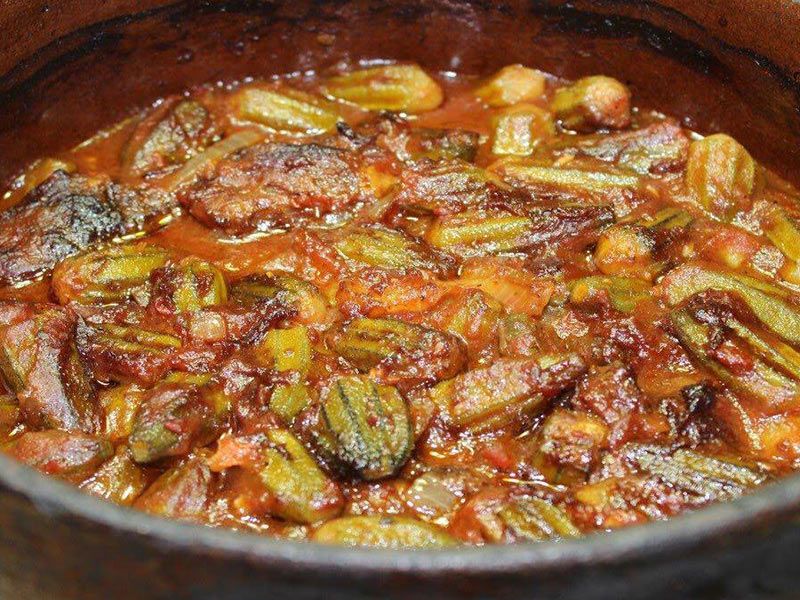 Okra With Meat Casserole