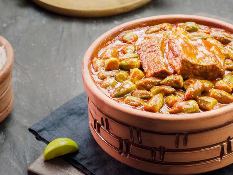 Okra Casserole With Meat