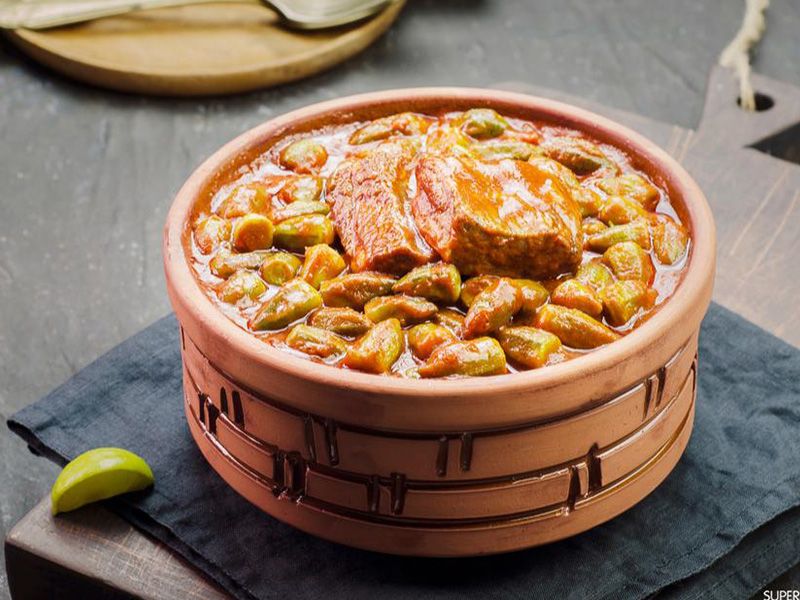 Okra With Meat Casserole