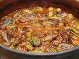 Meat Okra Casserole
