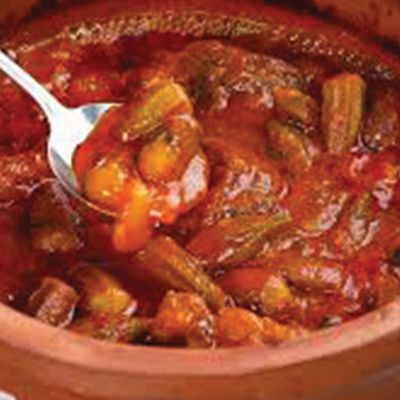 Okra with Meat Casserole